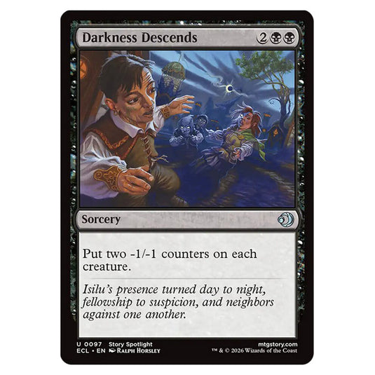 Darkness Descends 0097 card from the Magic The Gathering set Lorwyn Eclipsed