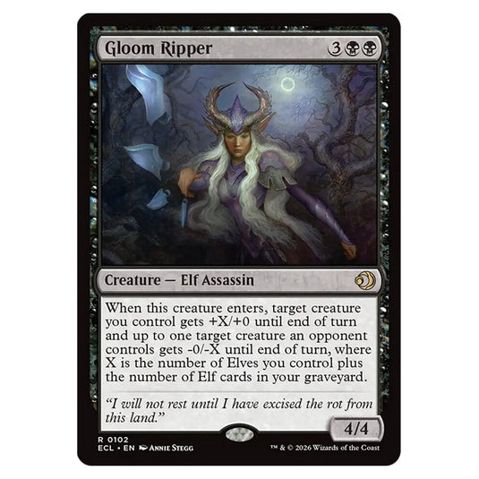 Gloom Ripper 0102 card from the Magic The Gathering set Lorwyn Eclipsed