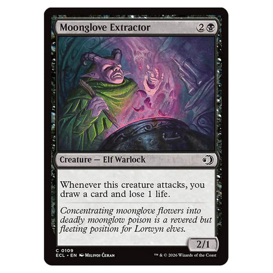 Moonglove Extractor 0109 card from the Magic The Gathering set Lorwyn Eclipsed