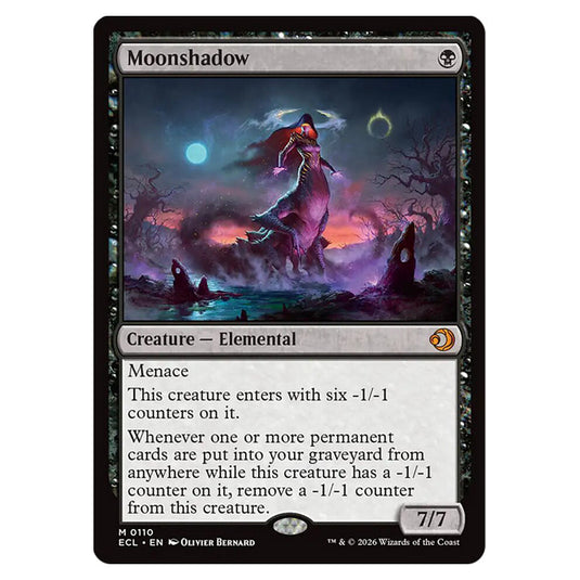 Moonshadow 0110 card from the Magic The Gathering set Lorwyn Eclipsed