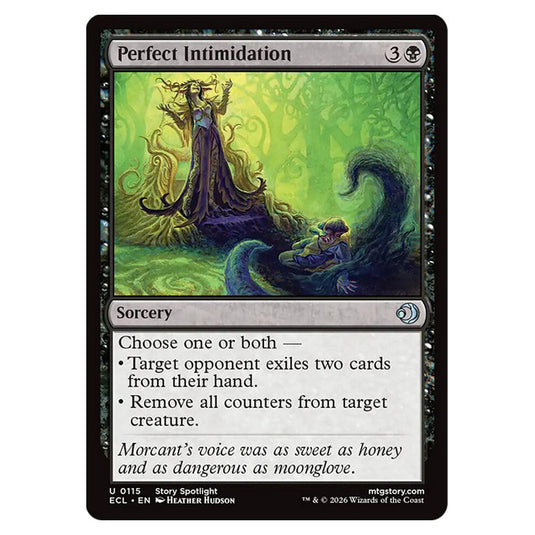 Perfect Intimidation 0115 card from the Magic The Gathering set Lorwyn Eclipsed