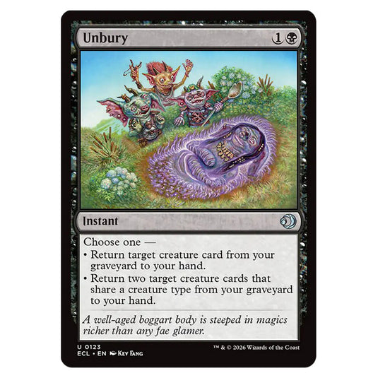 Unbury 0123 card from the Magic The Gathering set Lorwyn Eclipsed