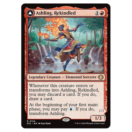 Ashling, Rekindled // Ashling, Rimebound 0124 card from the Magic The Gathering set Lorwyn Eclipsed