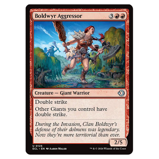 Boldwyr Aggressor 0125 card from the Magic The Gathering set Lorwyn Eclipsed