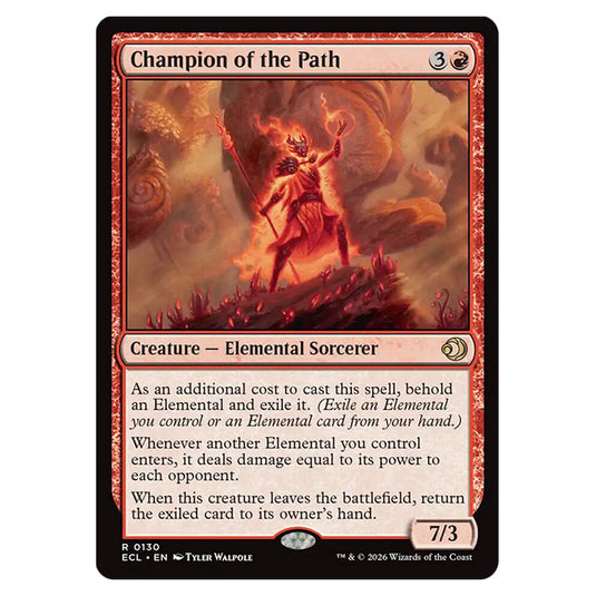 Champion of the Path 0130 card from the Magic The Gathering set Lorwyn Eclipsed