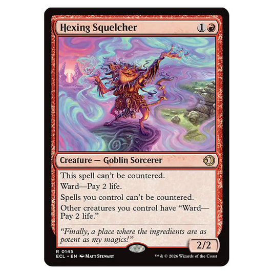 Hexing Squelcher 0145 card from the Magic The Gathering set Lorwyn Eclipsed