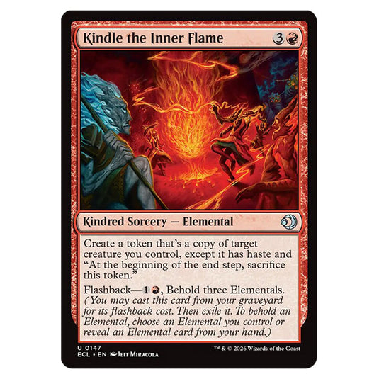 Kindle the Inner Flame 0147 card from the Magic The Gathering set Lorwyn Eclipsed
