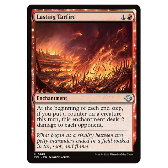 Lasting Tarfire 0149 card from the Magic The Gathering set Lorwyn Eclipsed