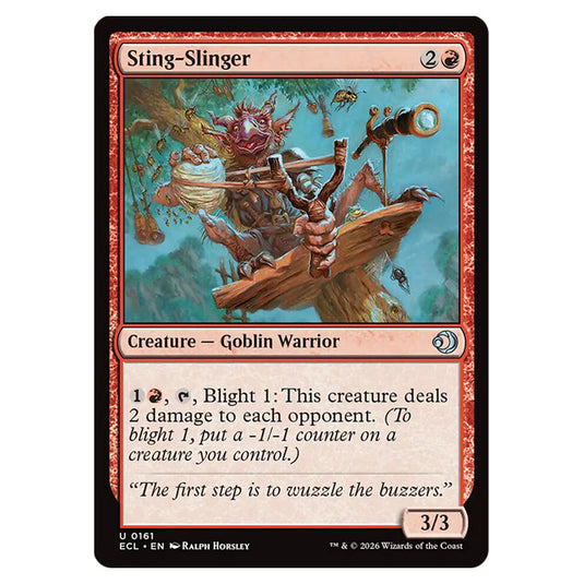 Sting-Slinger 0161 card from the Magic The Gathering set Lorwyn Eclipsed