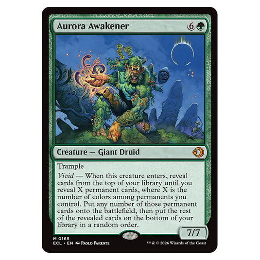 Aurora Awakener 0165 card from the Magic The Gathering set Lorwyn Eclipsed