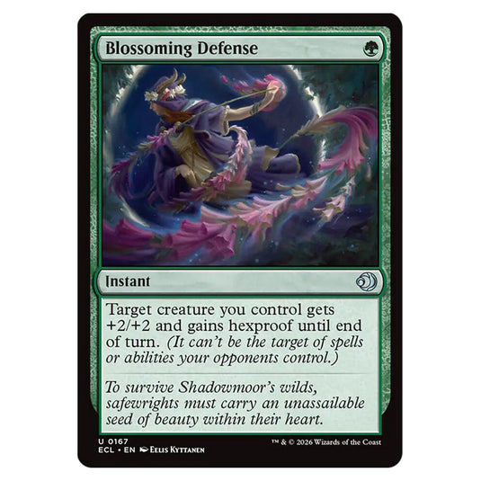 Blossoming Defense 0167 card from the Magic The Gathering set Lorwyn Eclipsed