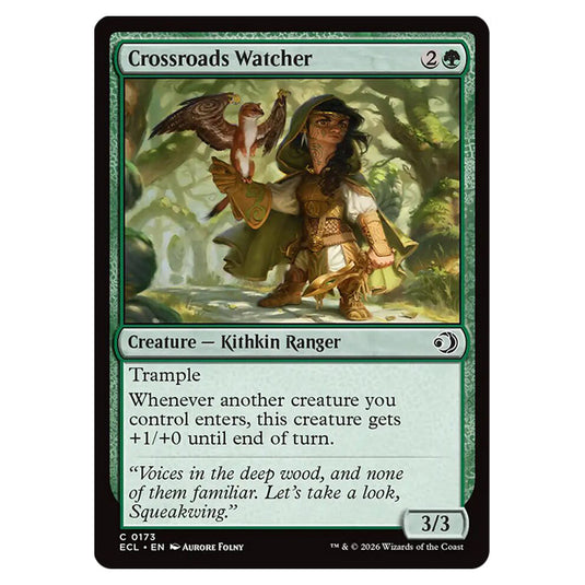 Crossroads Watcher 0173 card from the Magic The Gathering set Lorwyn Eclipsed