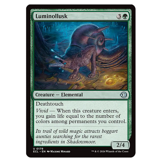 Luminollusk 0179 card from the Magic The Gathering set Lorwyn Eclipsed