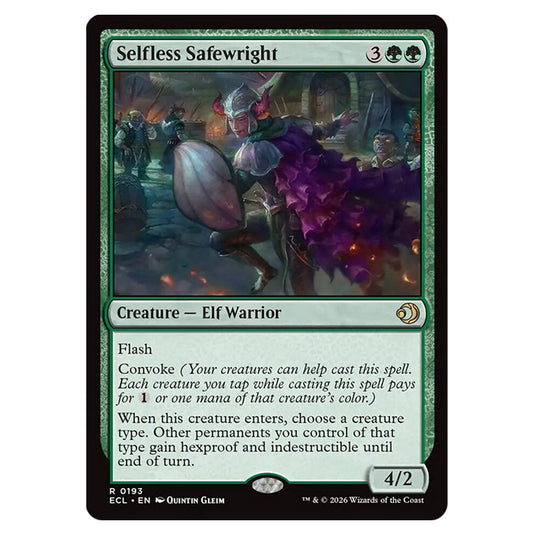 Selfless Safewright 0193 card from the Magic The Gathering set Lorwyn Eclipsed