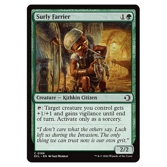 Surly Farrier 0196 card from the Magic The Gathering set Lorwyn Eclipsed