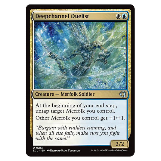 Deepchannel Duelist 0213 card from the Magic The Gathering set Lorwyn Eclipsed
