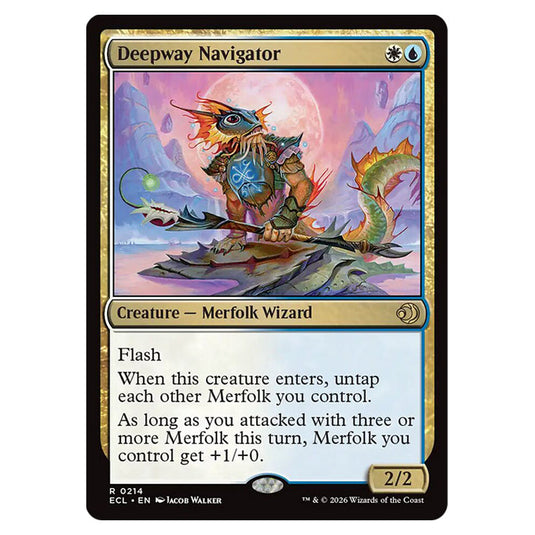 Deepway Navigator 0214 card from the Magic The Gathering set Lorwyn Eclipsed