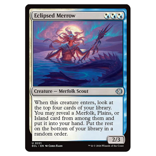 Eclipsed Merrow 0221 card from the Magic The Gathering set Lorwyn Eclipsed