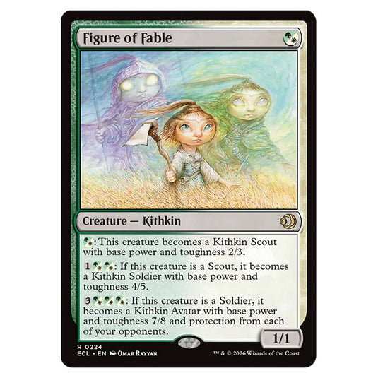 Figure of Fable 0224 card from the Magic The Gathering set Lorwyn Eclipsed
