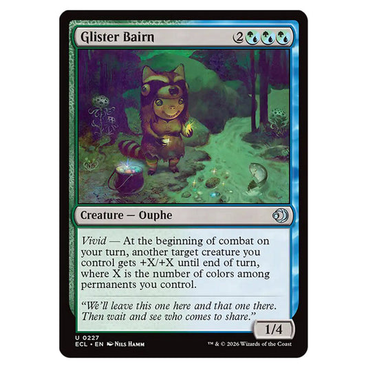 Glister Bairn 0227 card from the Magic The Gathering set Lorwyn Eclipsed