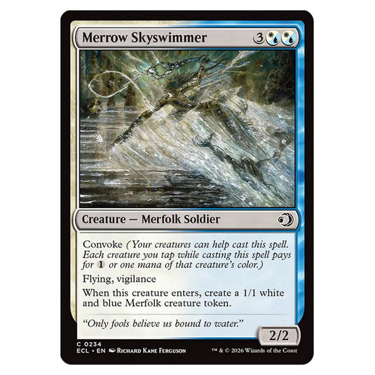 Merrow Skyswimmer 0234 card from the Magic The Gathering set Lorwyn Eclipsed