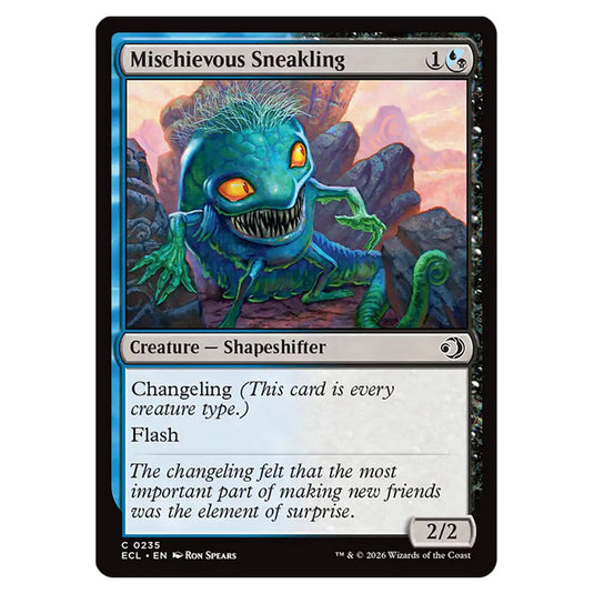 Mischievous Sneakling 0235 card from the Magic The Gathering set Lorwyn Eclipsed
