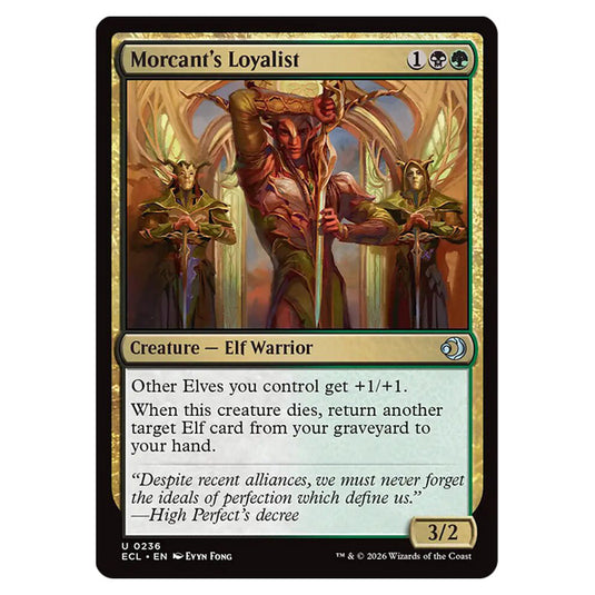 Morcant's Loyalist 0236 card from the Magic The Gathering set Lorwyn Eclipsed