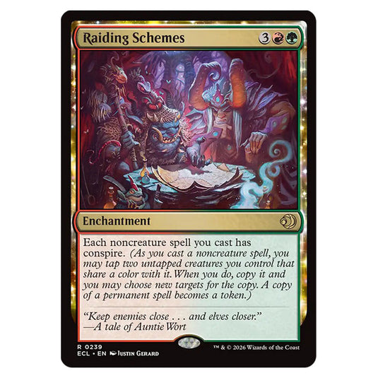 Raiding Schemes 0239 card from the Magic The Gathering set Lorwyn Eclipsed