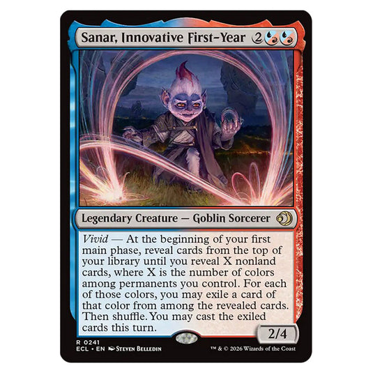 Sanar, Innovative First-Year 0241 card from the Magic The Gathering set Lorwyn Eclipsed