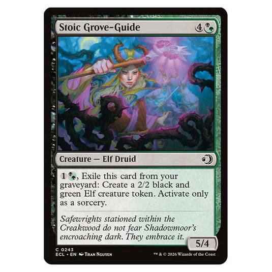 Stoic Grove-Guide 0243 card from the Magic The Gathering set Lorwyn Eclipsed