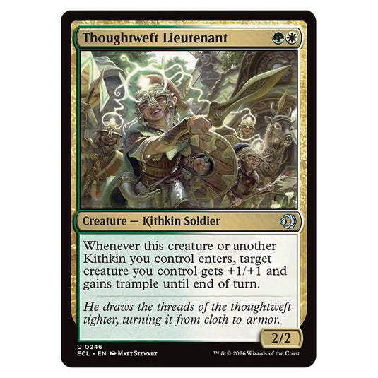 Thoughtweft Lieutenant 0246 card from the Magic The Gathering set Lorwyn Eclipsed