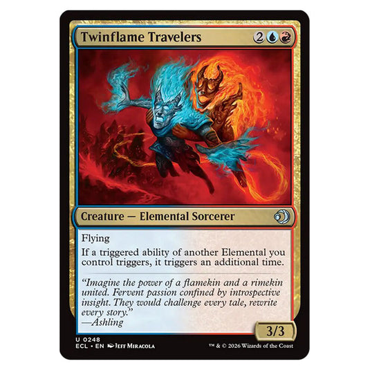 Twinflame Travelers 0248 card from the Magic The Gathering set Lorwyn Eclipsed
