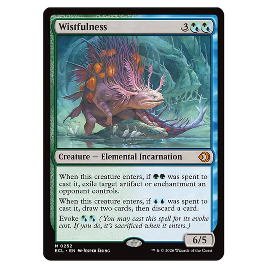 Wistfulness 0252 card from the Magic The Gathering set Lorwyn Eclipsed