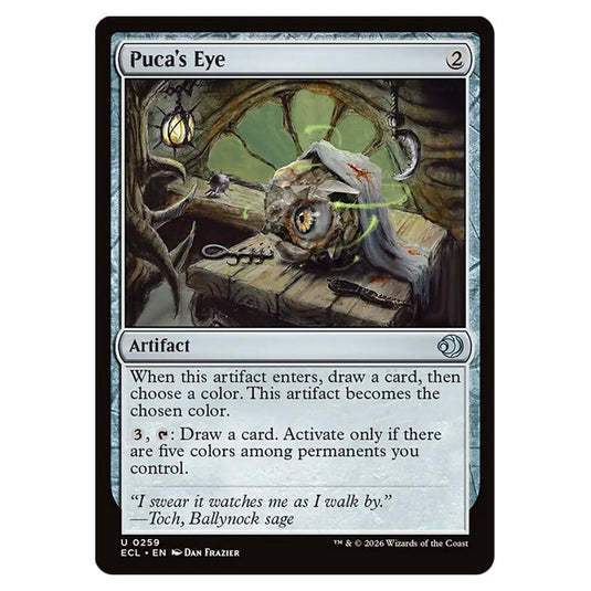 Puca's Eye 0259 card from the Magic The Gathering set Lorwyn Eclipsed