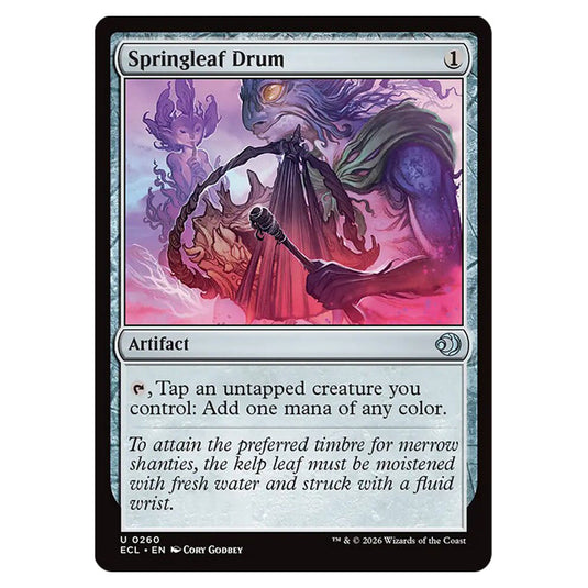 Springleaf Drum 0260 card from the Magic The Gathering set Lorwyn Eclipsed
