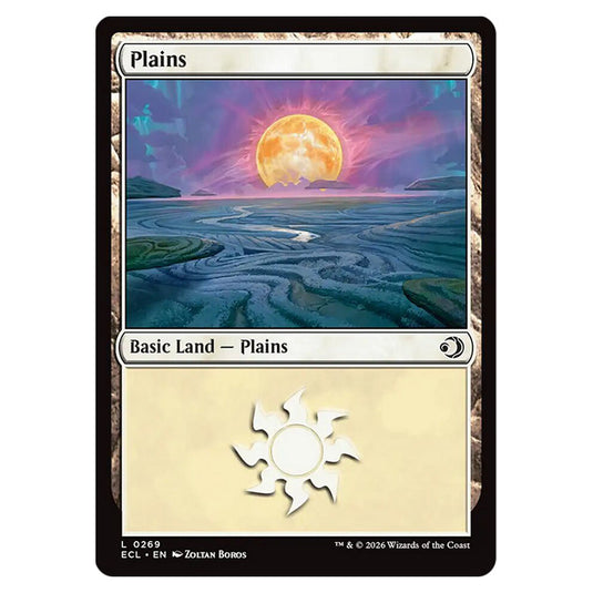 Plains 0269 card from the Magic The Gathering set Lorwyn Eclipsed
