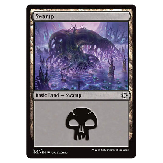 Swamp 0271 card from the Magic The Gathering set Lorwyn Eclipsed