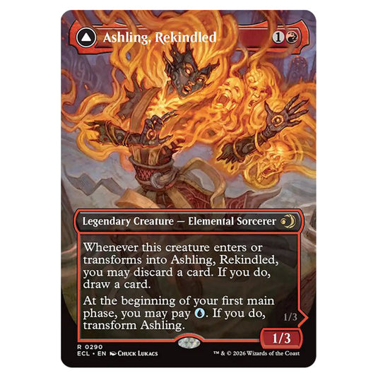Ashling, Rekindled // Ashling, Rimebound 0290 card from the Magic The Gathering set Lorwyn Eclipsed