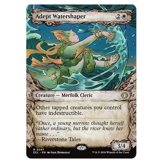 Adept Watershaper 0297 card from the Magic The Gathering set Lorwyn Eclipsed