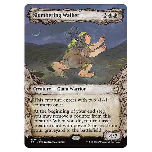 Slumbering Walker 0302 card from the Magic The Gathering set Lorwyn Eclipsed