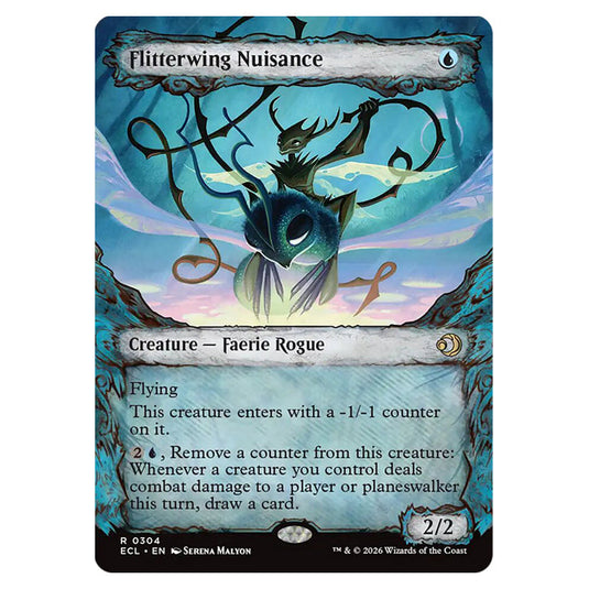 Flitterwing Nuisance 0304 card from the Magic The Gathering set Lorwyn Eclipsed