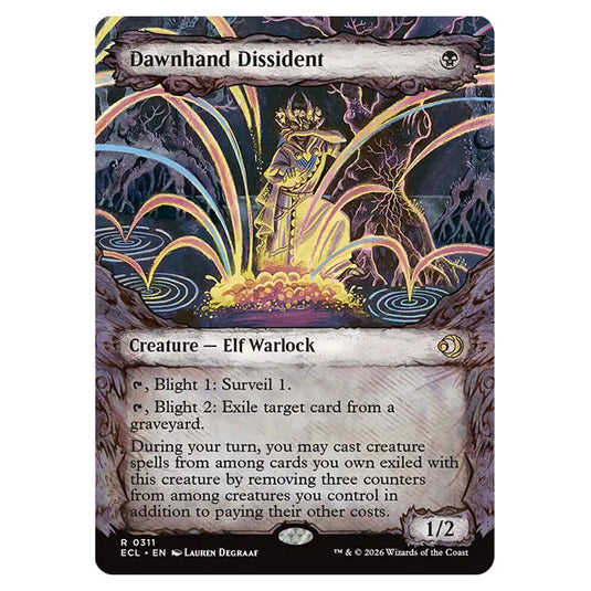 Dawnhand Dissident 0311 card from the Magic The Gathering set Lorwyn Eclipsed