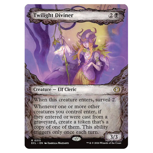 Twilight Diviner 0315 card from the Magic The Gathering set Lorwyn Eclipsed