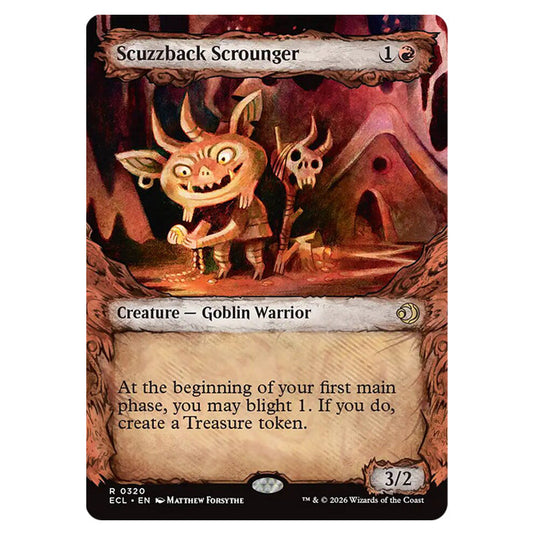 Scuzzback Scrounger 0320 card from the Magic The Gathering set Lorwyn Eclipsed