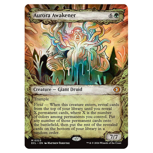 Aurora Awakener 0323 card from the Magic The Gathering set Lorwyn Eclipsed
