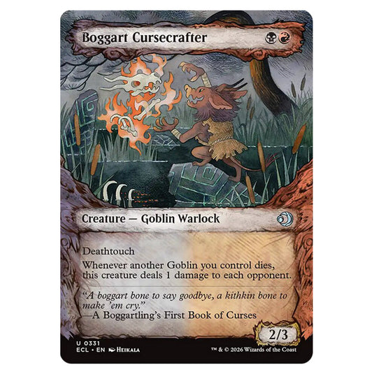 Boggart Cursecrafter 0331 card from the Magic The Gathering set Lorwyn Eclipsed