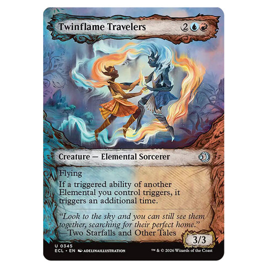 Twinflame Travelers 0345 card from the Magic The Gathering set Lorwyn Eclipsed