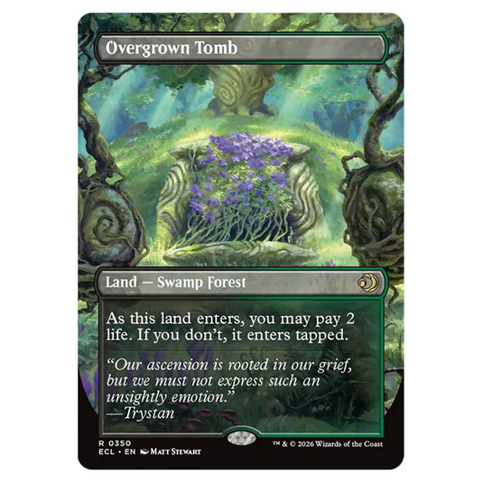 Overgrown Tomb // Overgrown Tomb 0350 card from the Magic The Gathering set Lorwyn Eclipsed
