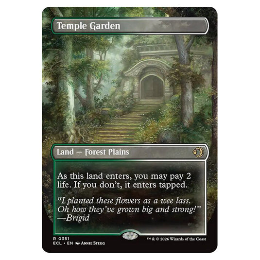 Temple Garden // Temple Garden 0351 card from the Magic The Gathering set Lorwyn Eclipsed