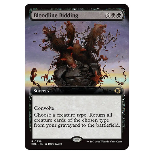 Bloodline Bidding 0359 card from the Magic The Gathering set Lorwyn Eclipsed